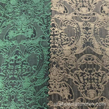 Polyester Cotton hai tông màu Jacquard